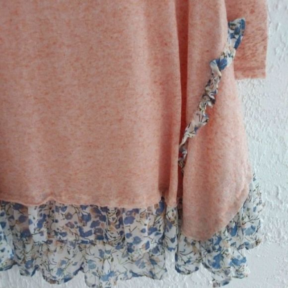 Sweater with Floral Trim - Picture 3 of 6